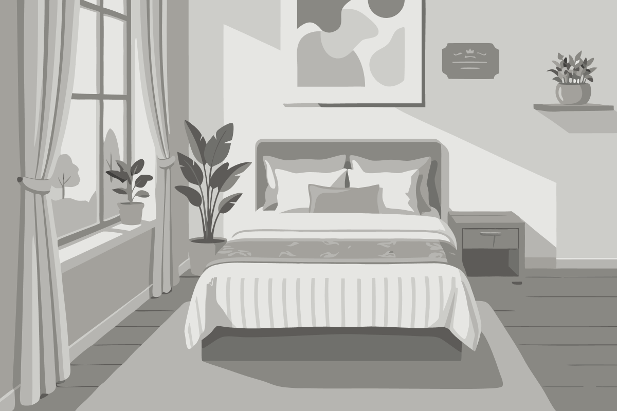 Bed in 12-Bed Male Dormitory Room